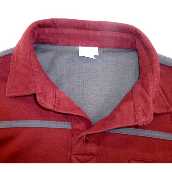 VTG Haband Casual Joe Polo Shirt Mens Large Color Block Long Sleeve - Picture 3 of 9